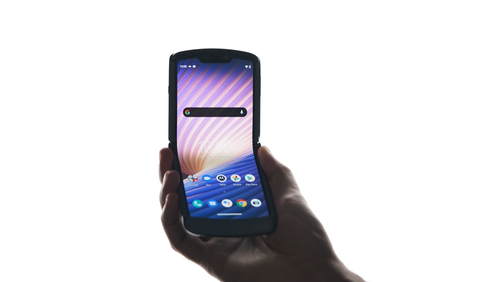 Product shoot for Motorola Razr folding smartphone
